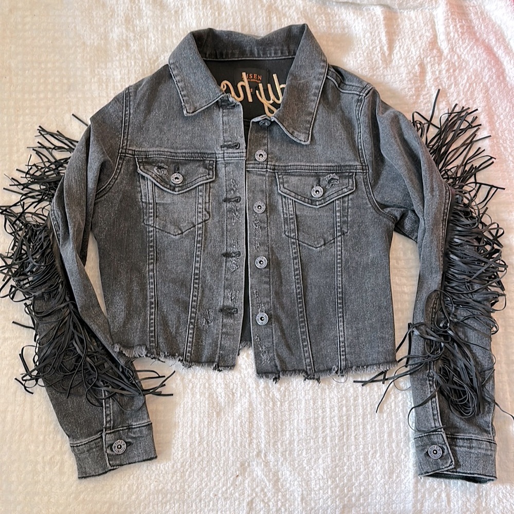 Fringe Denim Jacket